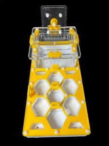 Високоякысна мурашина ферма соти жовта 220x110 мм з гіпсом для Messor Camponotus. Формікарій 700грн