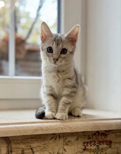 Бенгальская мама, мейн кун папа, белоснежная девочка