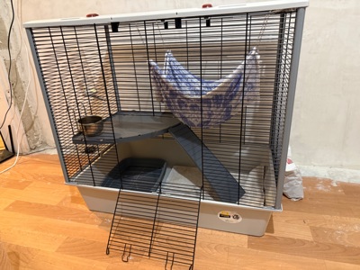 Хорек з кліткою