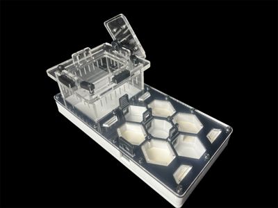 Чёрная муравьиная ферма "Соты" 220×110 мм – 600 грн