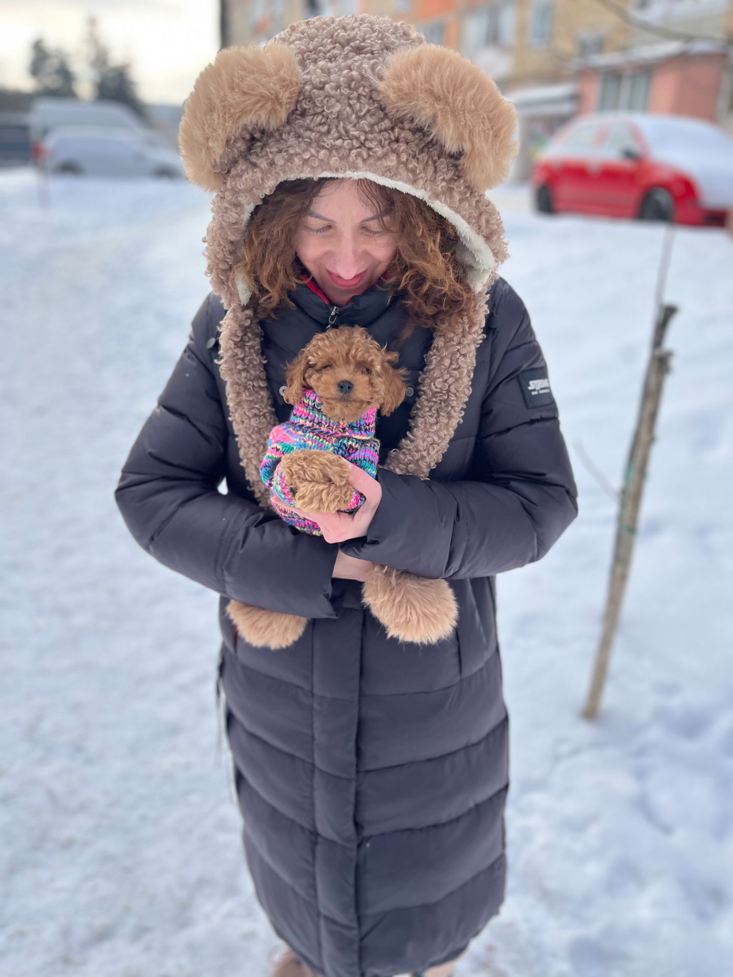 Дівченка той пудель дуже маленька