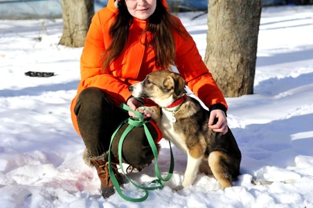 Цуценя Тері, дівчинка