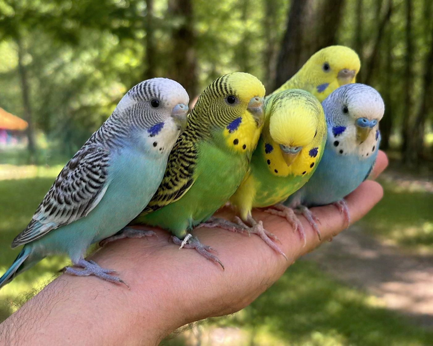 Волнисьый попугай для деток