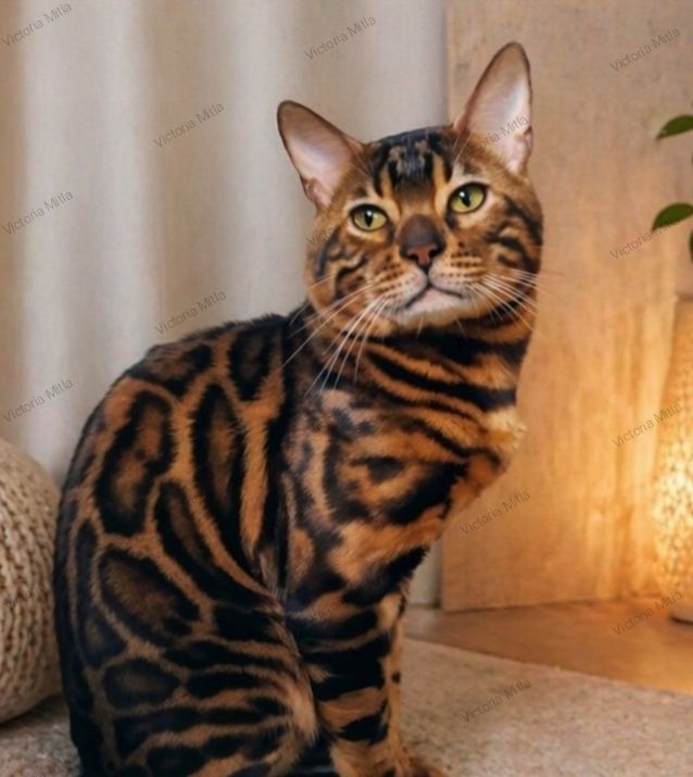 Бенгальский мальчик BEN n 24 розетка на золоте