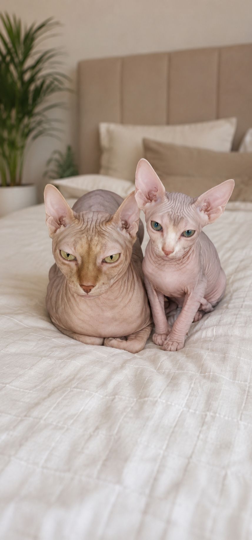 Котята конадский сфинкс, эльф