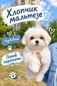Цуценя хлопчик мальтезе
